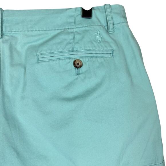 Polo Ralph Lauren Women's Blue Mid Rise 100% Cotton Casual Chino Shorts - Picture 6 of 9